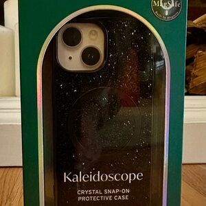 iPhone Case - 15 / 14 / 13 - Crystal Snap-On Protective Phone Case - Black